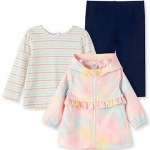 NWT Little Me Tie Dye Jacket Set Size 18M